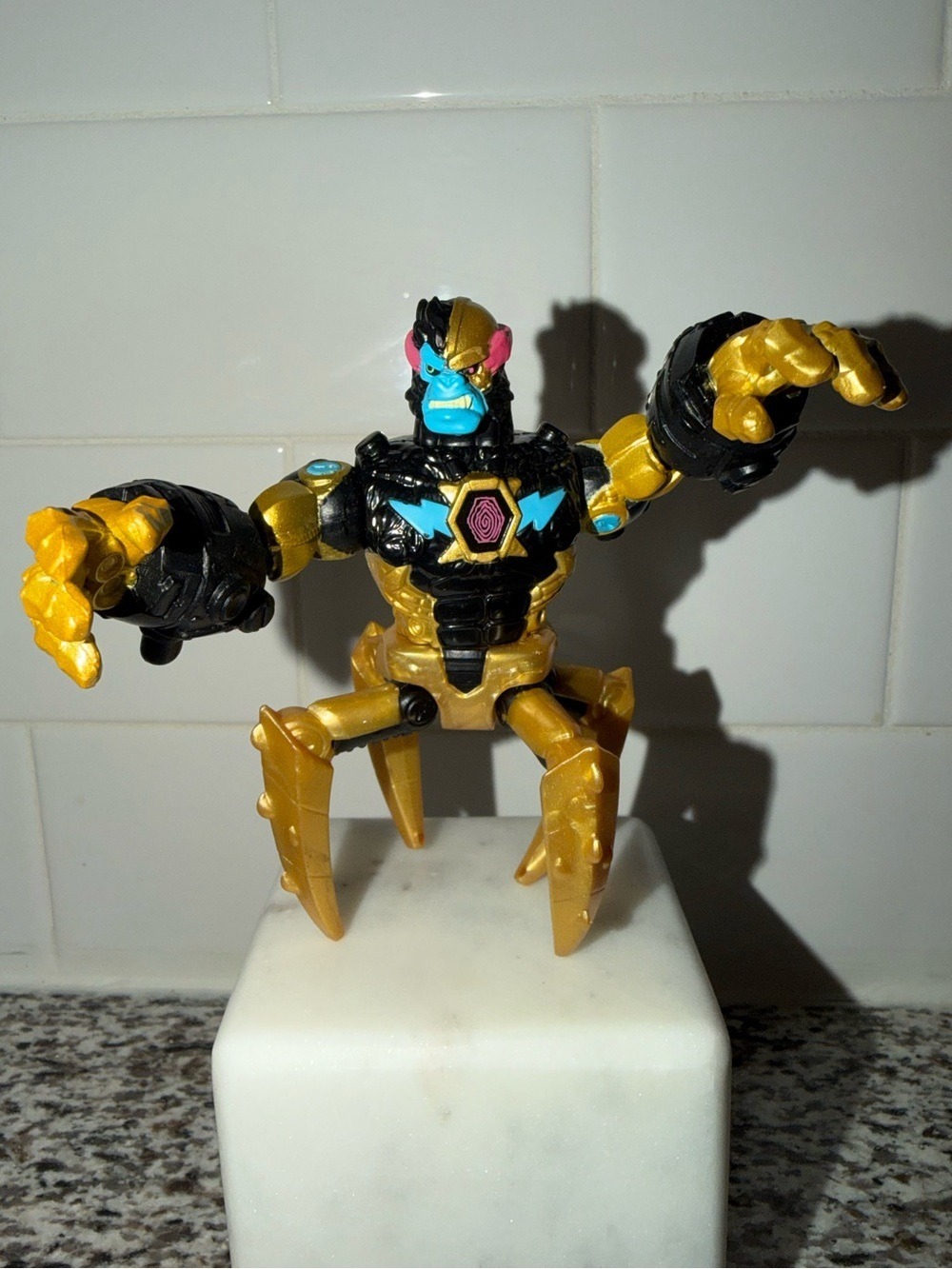 MrBeast Lab Hybrids Arachno-Ape Ultra Rare Action Figure | Silver-Byte